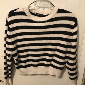 Zara Kit Black and Cream Sweater